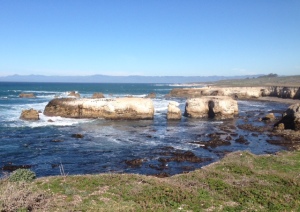 BP1B rock formations near coast