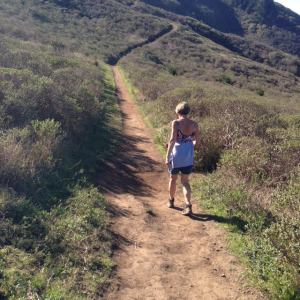 Hannah B on the Wolf Ridge Trail