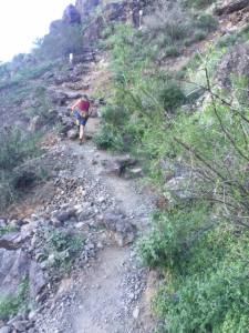 Climbing the Hunter Trail