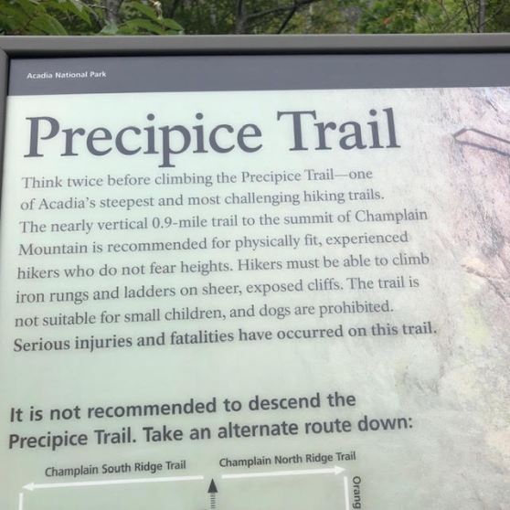 Acadia 1AAAA trail explanation